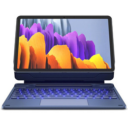 Чехол-клавиатура для Samsung Galaxy Tab S10 Lite / S10 FE / S9 FE / S9, Dexnor Magnetic Keyboard Touchpad, синий
