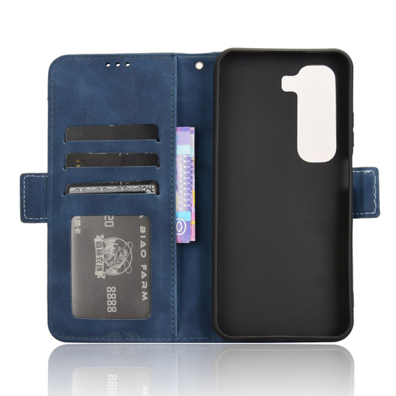 Футляр з клапаном для Infinix Hot 50 4G, Card Slot, темно-синій