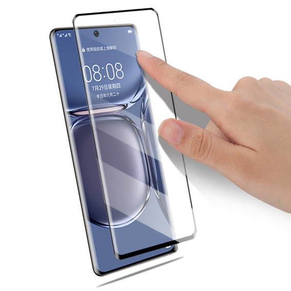 Загартоване скло Mocolo Full Glue для Huawei P50 Pro, чорна рамка
