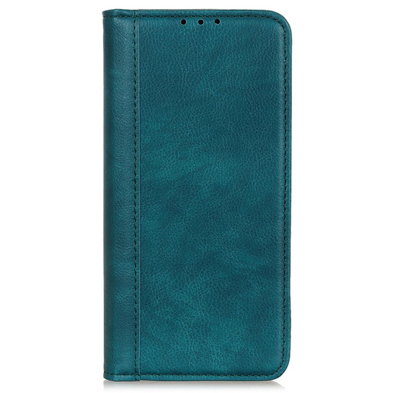 Чехол до Samsung Galaxy S24 Ultra, Wallet Litchi Leather, зелёный
