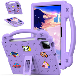 Дитячий чохол для планшета Xiaomi Pad 7 / 7 Pro, Cute Patterns, з підставкою, фіолетовий