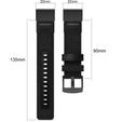 Ремешок Canvas+Leather для Garmin Fenix 5/6/6 Pro / Forerunner 935/945 - black