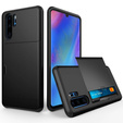 Чoхол до Huawei P30 Pro, Sliding Card Holder, чорний