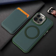 Чехол до iPhone 14 Pro Max, Skin-touch MagSafe, зелёный