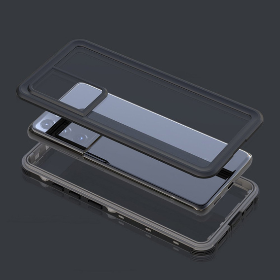 Водонепроникний чохол IP68 для Samsung Galaxy S21 Ultra, Redpepper, чорний