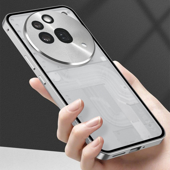 Чохол для Nothing Phone 3a Pro, Frame Case, сріблястий