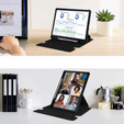 Чехол клавиатура для Samsung Galaxy Tab S6 Lite 2024 / 2022 / 2020, Rotary 360° Leather, чёрный