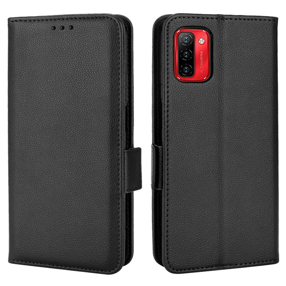 Чохол-книжка для Ulefone Note 12P, Wallet Litchi Magnet, чорний