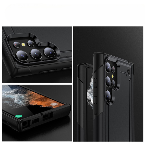 Юронированый чехол Dual-Layer Samsung Galaxy S22 Ultra, Black