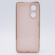 Чехол для Oppo A58 4G, Glamour CamShield, розовый rose gold