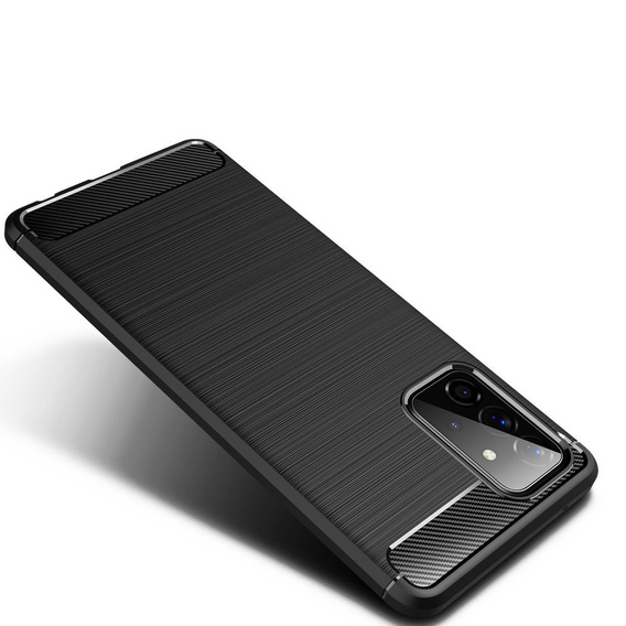 Чехол до Samsung Galaxy A72 5G / A72 LTE, Carbon, чёрный