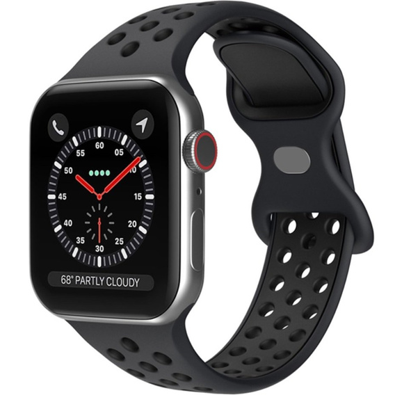 Ремінець  Hollow Apple Watch 7 45mm/6/5/4/SE 44mm/3/2/1 42mm - Black