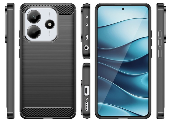Чoхол до Xiaomi Redmi Note 14 5G, Carbon, чорний