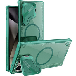 Чехол для Samsung Galaxy S24 Ultra, бронированный Nillkin, Icelade Prop, для Magsafe, зелёный