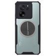 Чехол для Xiaomi 13T / 13T Pro с магнитной полосой, черный / прозрачный