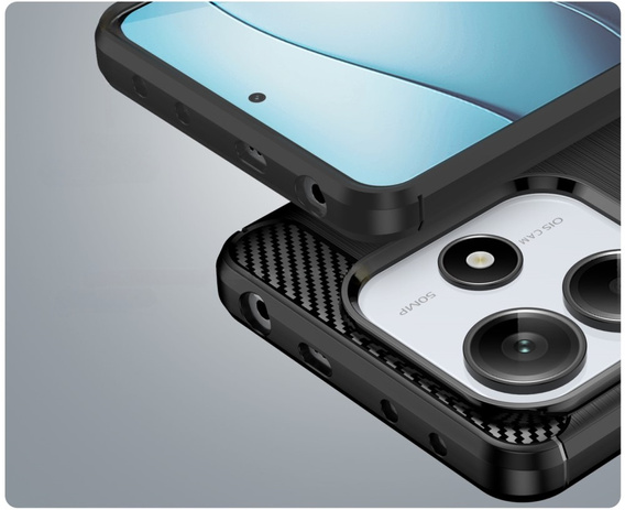 Чoхол до Xiaomi Redmi Note 14 5G, Carbon, чорний