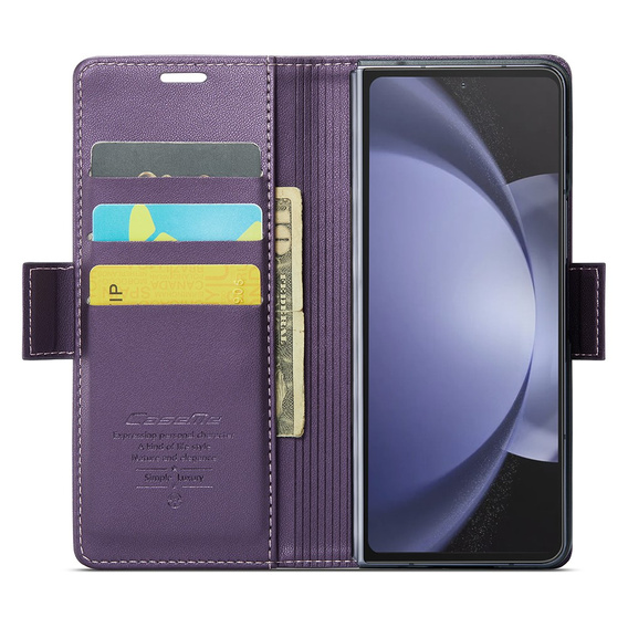 CASE фліп-чохол для Samsung Galaxy Z Fold6 5G, Litchi Wallet, фіолетовий
