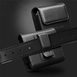 QIALINO Кожаный чехол на пояс для складных смартфонов