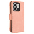 Футляр з клапаном для Infinix Hot 50i 4G, Card Slot, рожевий