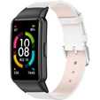 Шкіряний ремінець для годинника Huawei Band 6, White