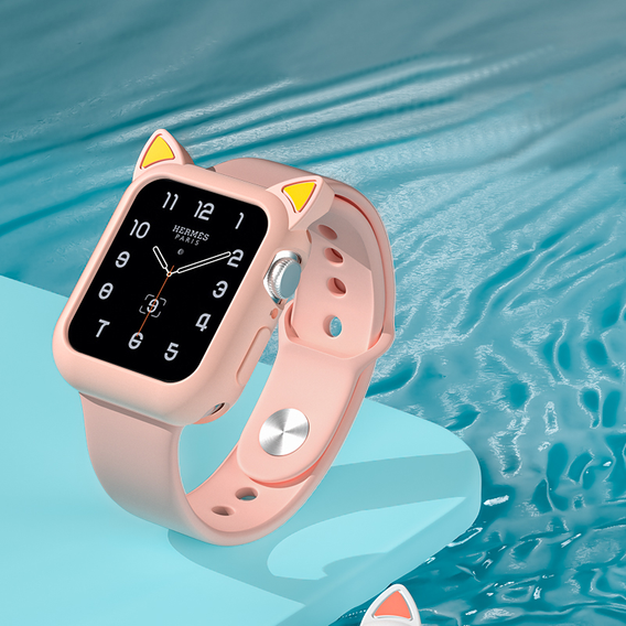 Силиконовый чехол CAT EARS для Huawei Watch Fit 2, Beige