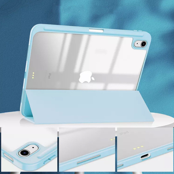Чехол для iPad 10.9 2022 10 Gen, Smartcase Hybrid, с местом для стилуса, синий