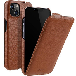Чохол MELKCO для iPhone 13, шкіряний, фліп, коричневий