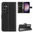 Откидной чехол для Samsung Galaxy S23 FE, Crazy Horse Wallet, чёрный