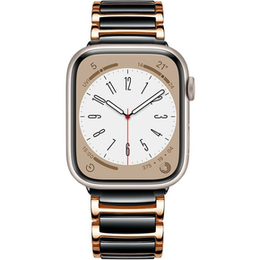 Браслет Stainless до Apple Watch 1/2/3/4/5 42/44MM - Rose Gold/Black