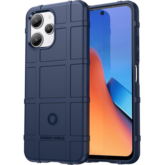 Чехол до Xiaomi Redmi 12 4G, Rugged Shield, синий