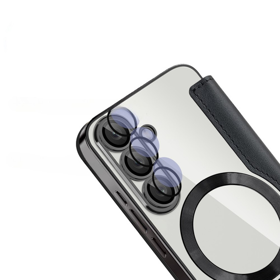 Откидной чехол для Samsung Galaxy S25, RFID Wallet MagSafe CamShield, чёрный