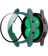 Силиконовый футляр со встроенным защитным стеклом до Samsung Galaxy Watch4 40mm, зелёный