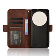 Футляр з клапаном для Xiaomi 14 Ultra, Card Slot, коричневий