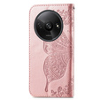 Чохол-книжка для Xiaomi Redmi A3, Butterfly, рожевий rose gold