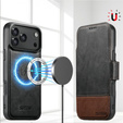 Флип-кейс 2-в-1 для iPhone 17 Pro Max, SUTENI, для MagSafe, черный