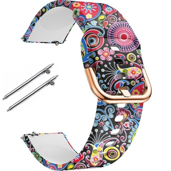 Ремешок Smooth до Samsung Galaxy Watch Active 22mm, Colorful Jellyfish