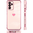 Чoхол до Samsung Galaxy A34 5G, Electro heart, рожевий rose gold