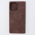 Чохол для iPhone 15 Pro, ERBORD Vintage, гаманець з клапаном, кава