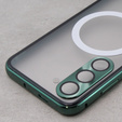 Магнітний чохол Dual Glass MagSafe для Samsung Galaxy S23, зелений