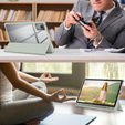 Чохол для Lenovo Tab K11 Plus, Smartcase Hybrid, з місцем для стилуса, сірий