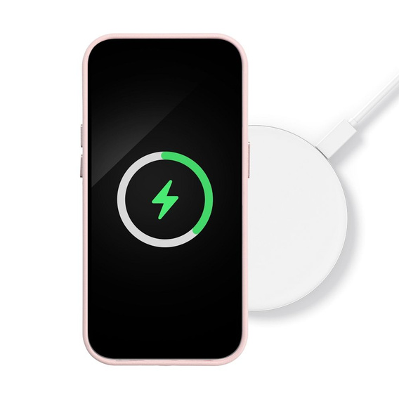 Шкіряний магнітний чохол для iPhone 15 Pro Max, рожевий