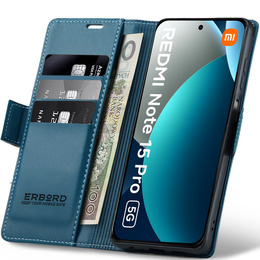 Чохол з клапаном ERBORD Glossy Litchi для Xiaomi Redmi Note 15 Pro 5G