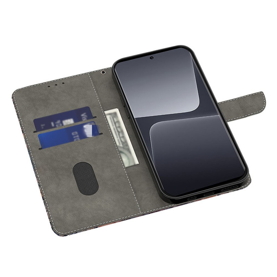 Откидной чехол для Xiaomi Redmi Note 12 4G, Wallet Butterfly, розовый