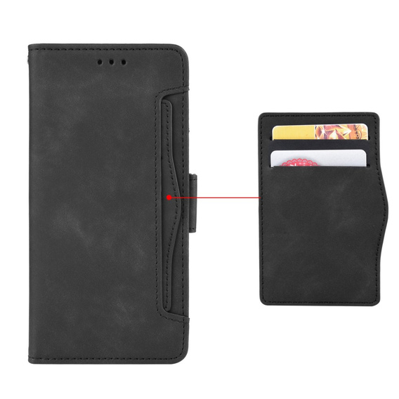 Футляр з клапаном для Samsung Galaxy Z Fold3 5G, Card Slot, чорний