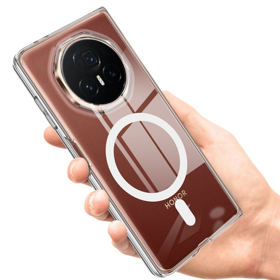 Чохол для Honor Magic V3 5G, Fusion Hybrid, для MagSafe, прозорий