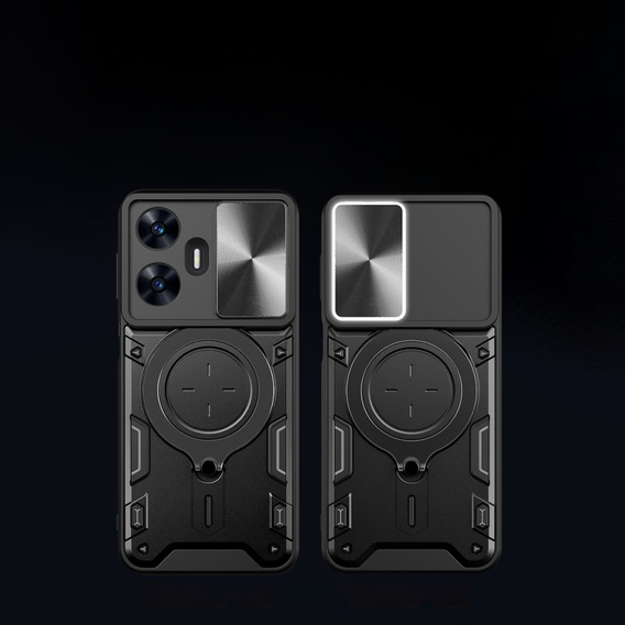Броньований чохол для Realme C55, CamShield Slide, чорний