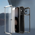 Чехол для iPhone 15 Pro, бронированный, со встроенным стеклом, красный