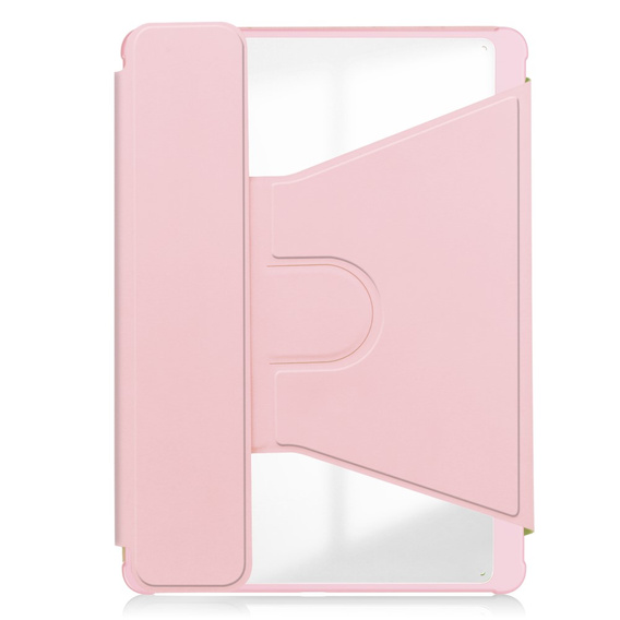Чехол клавиатура для Samsung Galaxy Tab S10 Lite / S10 FE / S9 FE, Rotary 360° Leather, розовый