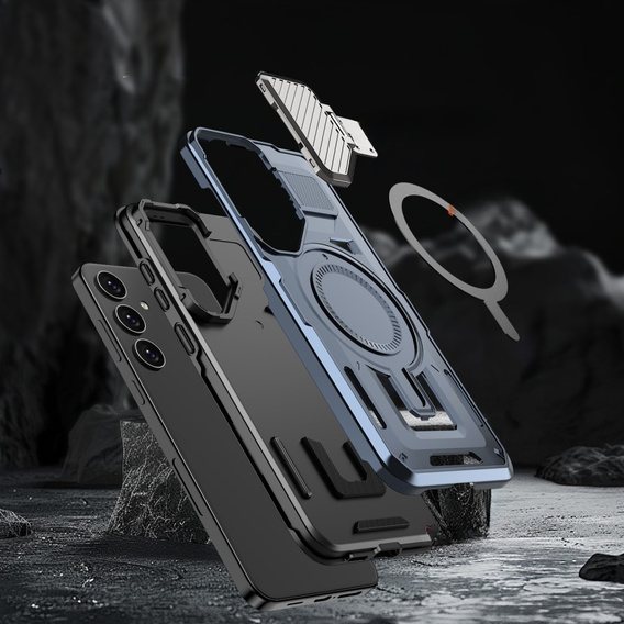 Чохол для Samsung Galaxy S24 FE, Military MagSafe with camera protection, м'яти