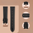 Кожаный ремешок для Samsung Galaxy Watch 42mm - Black